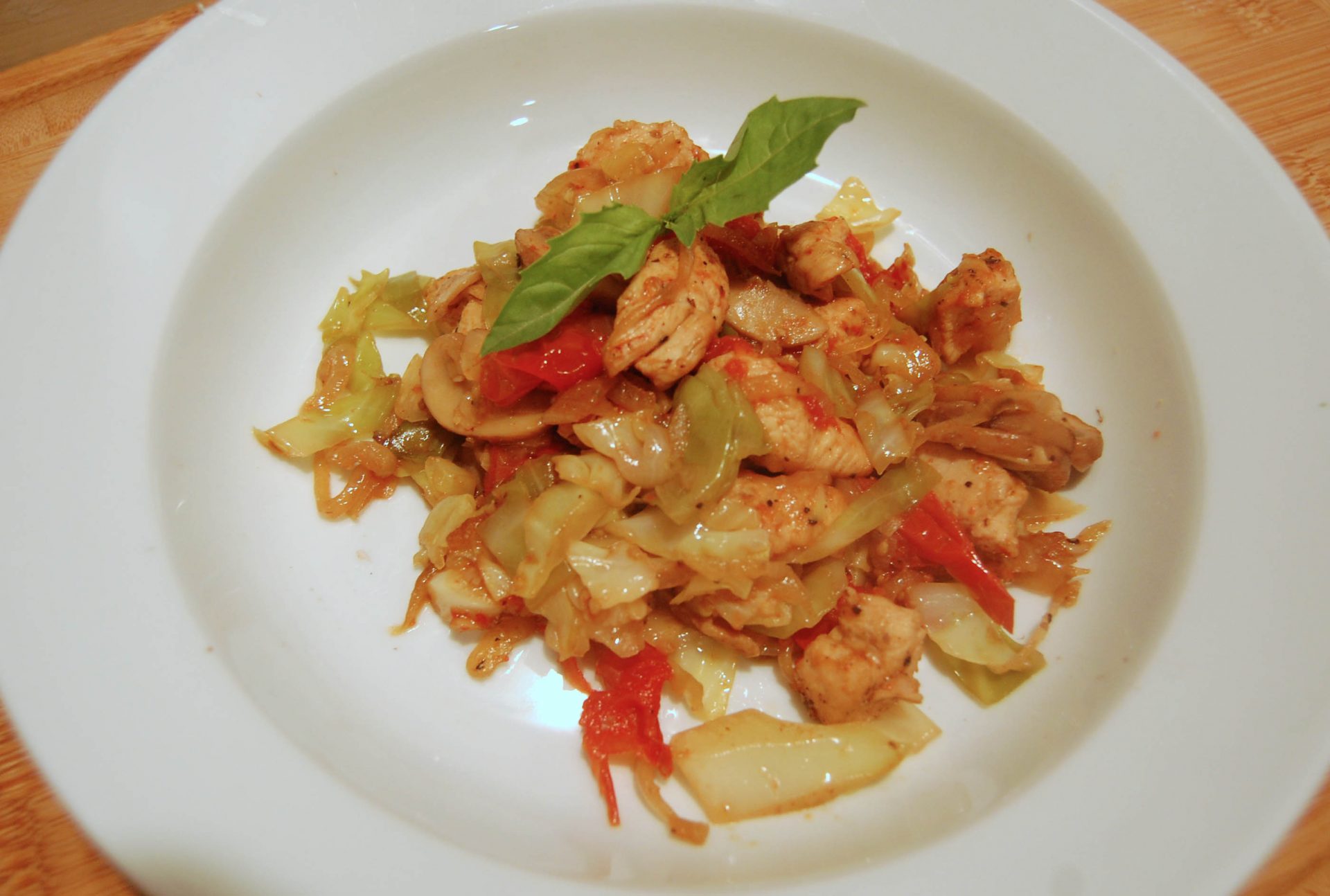 Chicken Cabbage Stir Fry - Phase 2 HCG Diet